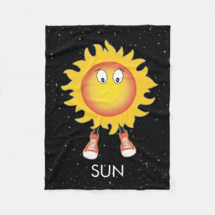 De zon en sterren in de ruimte fleece deken