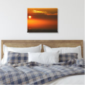 De zon in. canvas afdruk (Insitu (Slaapkamer))