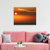 De zon in. canvas afdruk (Insitu (Woonkamer))