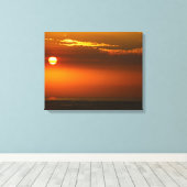 De zon in. canvas afdruk (Insitu (Houten vloer))