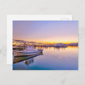 De zon in de haven van Naousa op het eiland Paros Briefkaart (Voorkant / Achterkant)