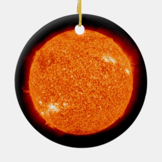 De zon keramisch ornament (Achterkant)
