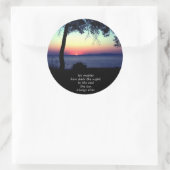 De zon komt altijd op ronde sticker (Tas)