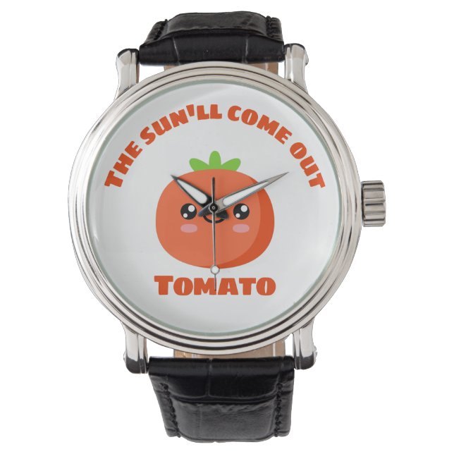De zon komt uit Tomato Horloge (Voorkant)