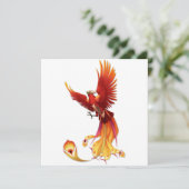 De zon Phoenix Kaart (Staand voorkant)