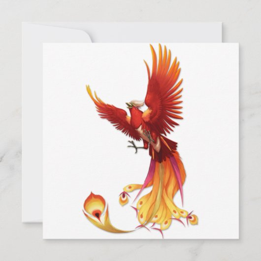 De zon Phoenix Kaart (Achterkant)