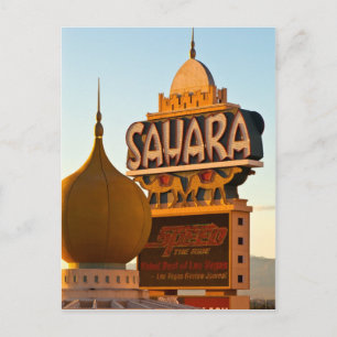 De zon plaatst op de Sahara Briefkaart