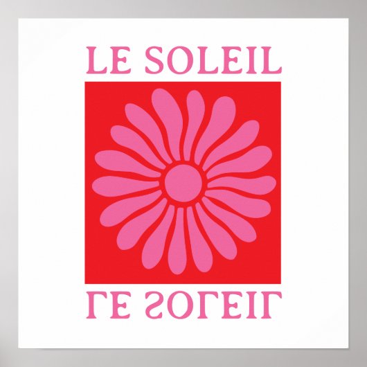 De zon poster (Voorkant)