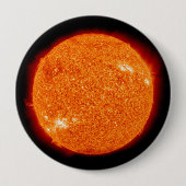De zon ronde button 4,0 cm (Voorkant)