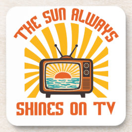 De zon schijnt altijd op TV-80s Music Tribute Bier Onderzetter