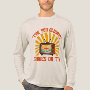 De zon schijnt altijd op TV-80s Music Tribute Tri-Blend Shirt