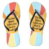 De zon schijnt elke dag en jij ook 2 teenslippers (Voetbed)