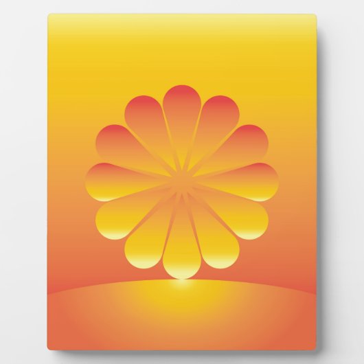 de zon stijgt fotoplaat (Voorkant)