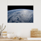 De zon straalt uit op de Stille Zuidzee. Poster (Keuken)