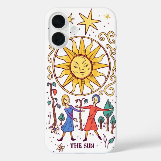 De zon tarot - psychedelisch Case-Mate iPhone case (Achterkant)