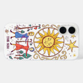 De zon tarot - psychedelisch Case-Mate iPhone case (Achterkant (horizontaal))