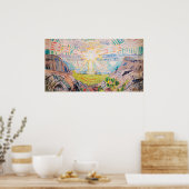 De zon van Edvard Munch Poster (Keuken)