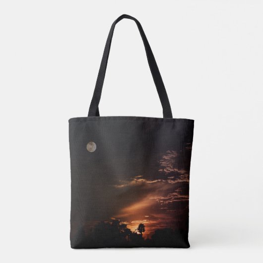 "De zon van een maan" Draagtas (Achterkant)