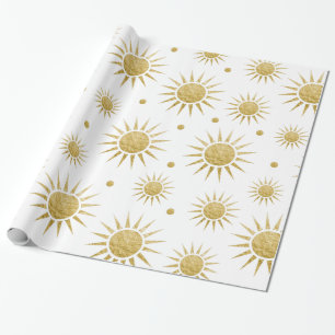 De zon, wrappend papier