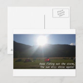 De zon zal briefkaart schijnen (Voorkant / Achterkant)