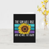 De zon zal de preventie van zelfmoord door zonnebl kaart (Gele Bloem)