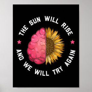 De zon zal opkomen en we zullen proberen _ geestel poster
