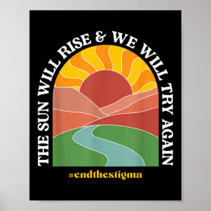 De zon zal stijgen en we zullen opnieuw proberen g poster