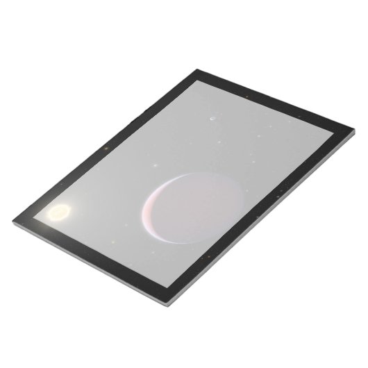 De zonachtige ster Kepler 51 & drie reuzenplaneten Notitieblok (Schuin)