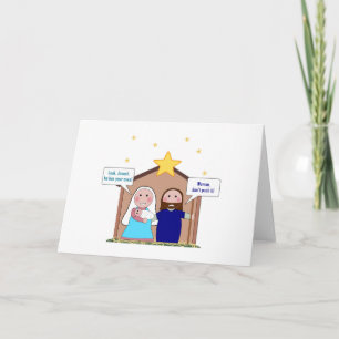 De Zonde van de geboorte van Christus Feestdagen Kaart