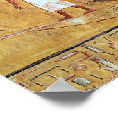 De zongod Ra in zijn zonnebark Poster (Hoek)