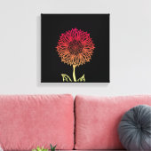 De zonnebloem canvas afdruk (Insitu (Woonkamer))