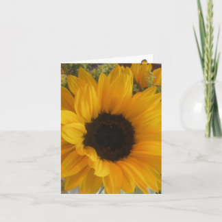 De zonnebloem stemt Notecard Kaart