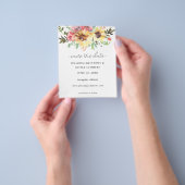 De Zonnebloem van de Begroting sparen de Datum Flyer (Hand)