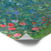 De zonnebloem van Gustav Klimt Poster (Hoek)