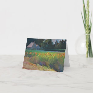De "zonnebloemen van de kant van de weg" - een kaart