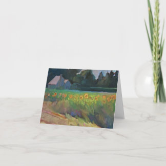 De "zonnebloemen van de kant van de weg" - een kaart