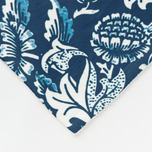 De Zonnebloemen van William Morris, Marineblauw en Fleece Deken