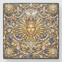 De Zonnekoning Versailles Franse weelderige Stenen Onderzetter