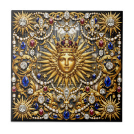 De Zonnekoning Versailles Franse weelderige Tegeltje