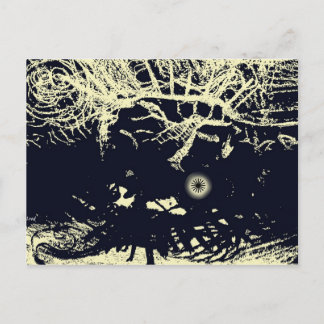 De zonneschijn verlaten briefkaart