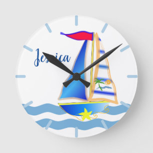 De zonnige het Varen Douane van de Dag Ronde Klok