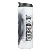 De zonnige houding van Keeshond Thermosbeker (Geroteerd rechts)