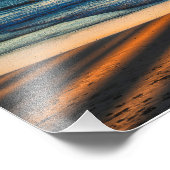 De zonsondergang bekijken foto afdruk (Hoek)