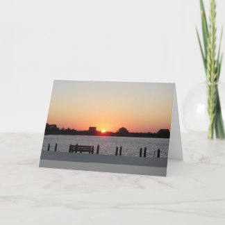 De zonsondergang bij zeurt Hoofd Kaart
