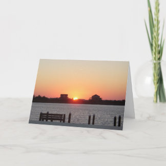 De zonsondergang bij zeurt Hoofd Kaart