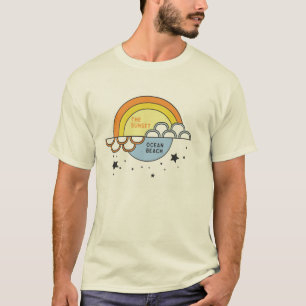 de zonsondergang; Ocean Beach T-shirt