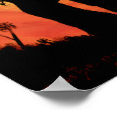 De zonsondergang poster (Hoek)