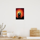 De zonsondergang poster (Keuken)