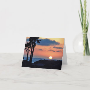 De Zonsondergang van Californië bij Strand Kaart