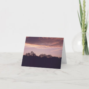 De Zonsondergang van de windmolen Notecard #1 Kaart